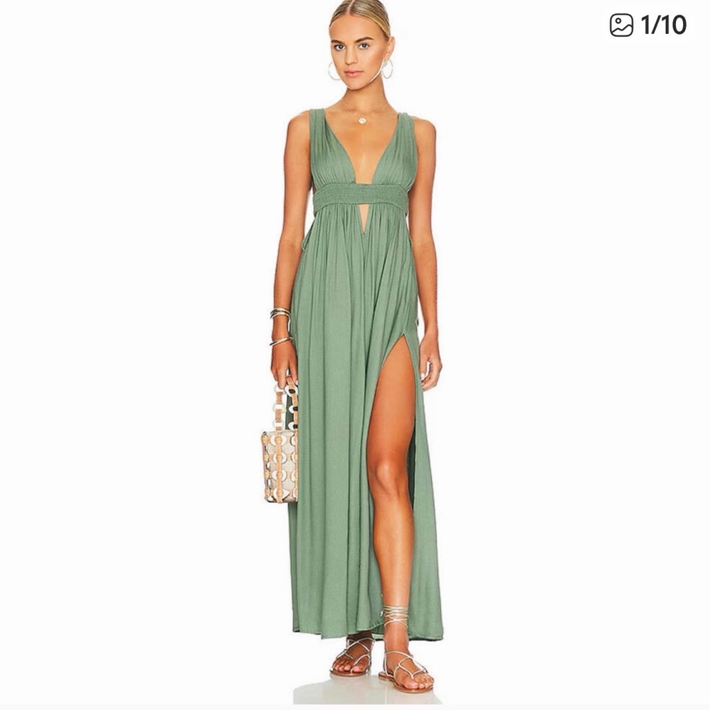 NWT Indah Angeli Empire Maxi Dress S